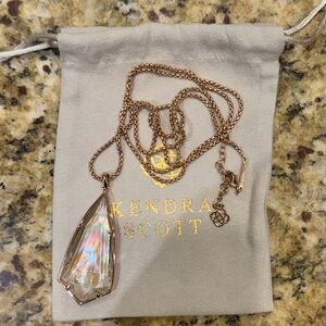 Kendra Scott Carole Rose Gold Long Necklace